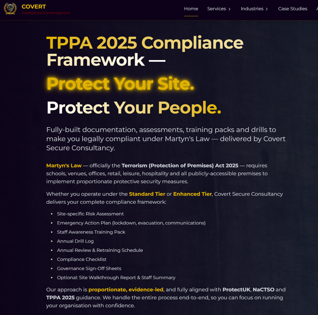 TPPA 2025 Compliance System Dashboard